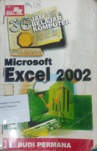 Image of 36 jam belajar komputer Microsoft Excel 2002