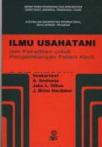 Ilmu Usahatani Dan Penelitian Untuk Pengembangan Petani Kecil