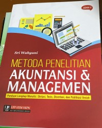 METODA PENELITIAN AKUNTANSI MANAGEMEN