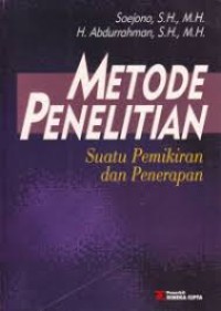 Metode Penelitian Suatu Pemikiran dan Penerapan