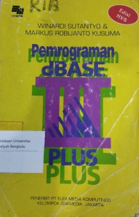 Image of Pemrograman Dbase III Plus