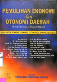 Image of Pemulihan Ekonomi Dan Otonomi Daerah